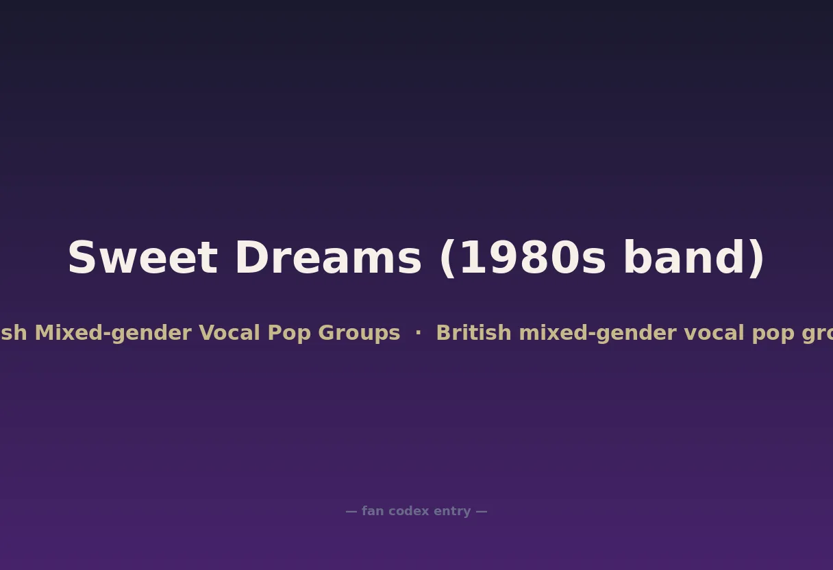 Sweet Dreams (1980s band)