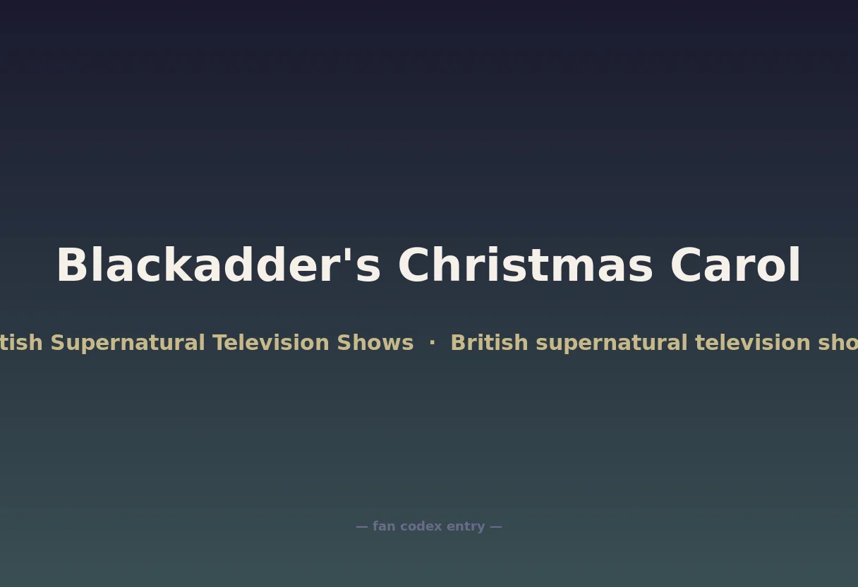 Blackadder's Christmas Carol