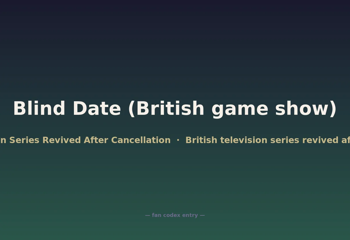 Blind Date (British game show)