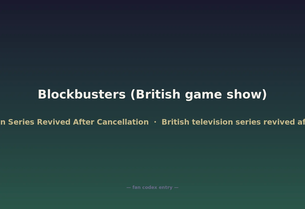 Blockbusters (British game show)