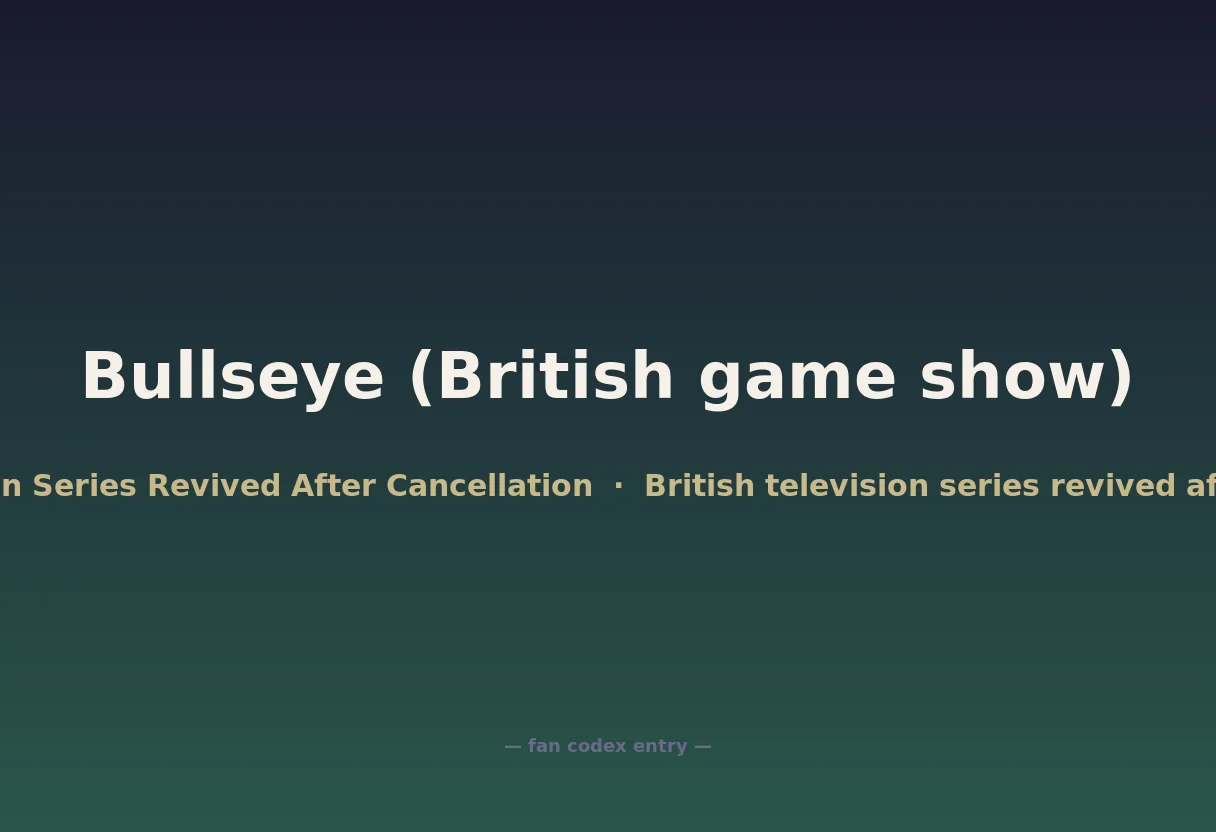 Bullseye (British game show)