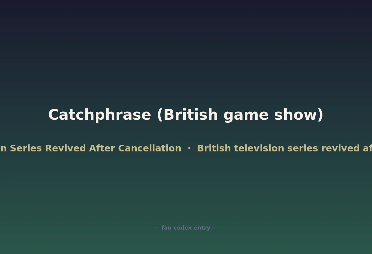 Catchphrase (British game show)