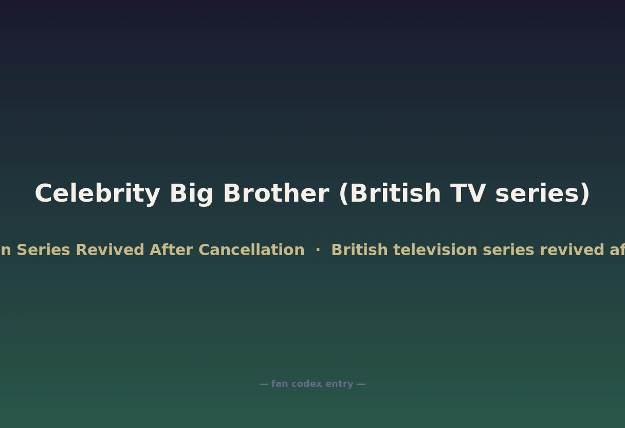 Celebrity Big Brother (British TV series)