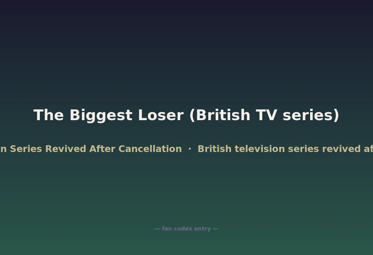 The Biggest Loser (British TV series)