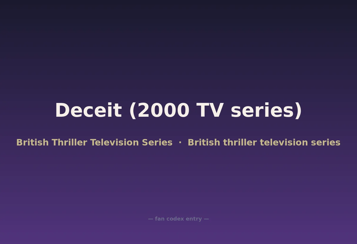 Deceit (2000 TV series)