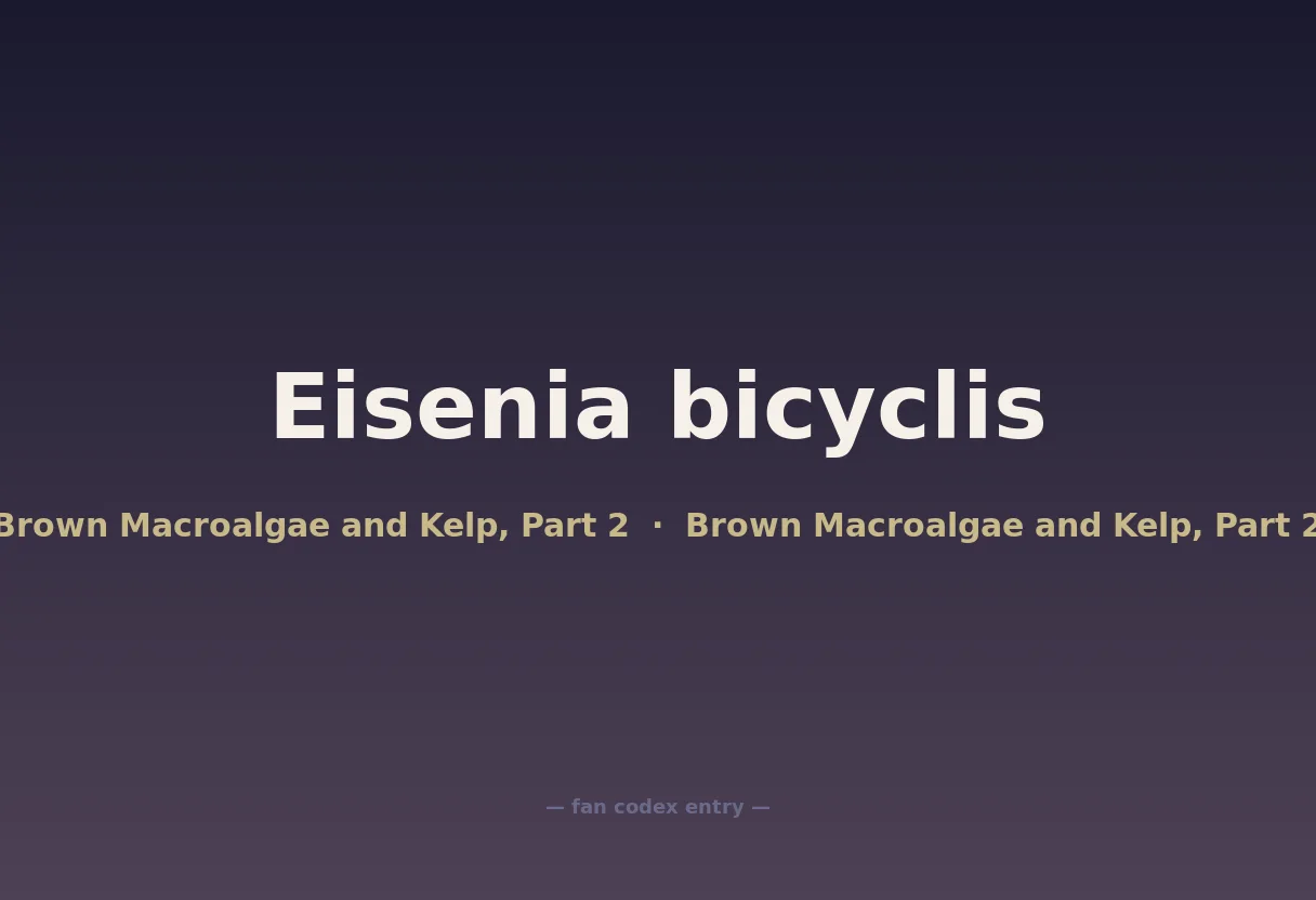 Eisenia bicyclis