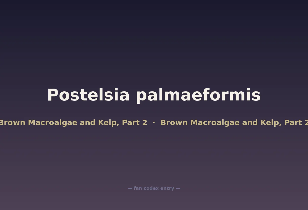 Postelsia palmaeformis