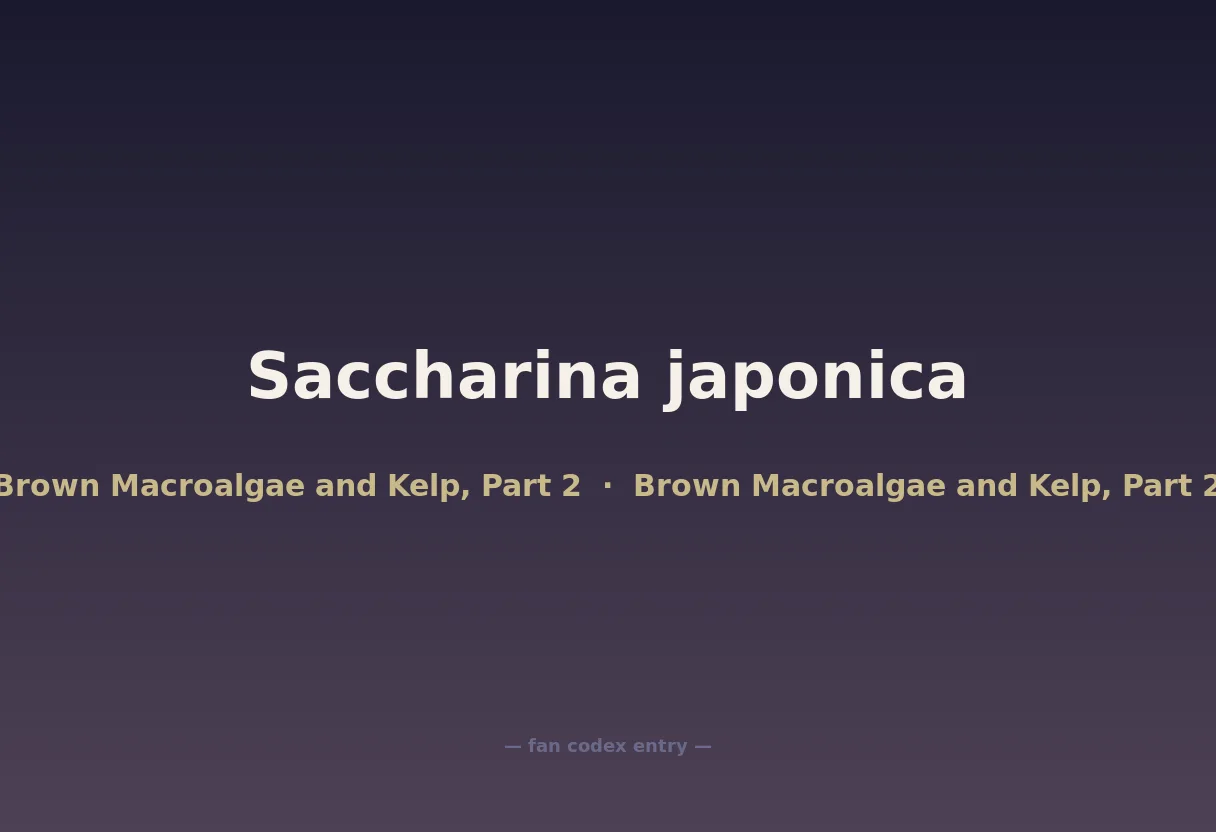 Saccharina japonica