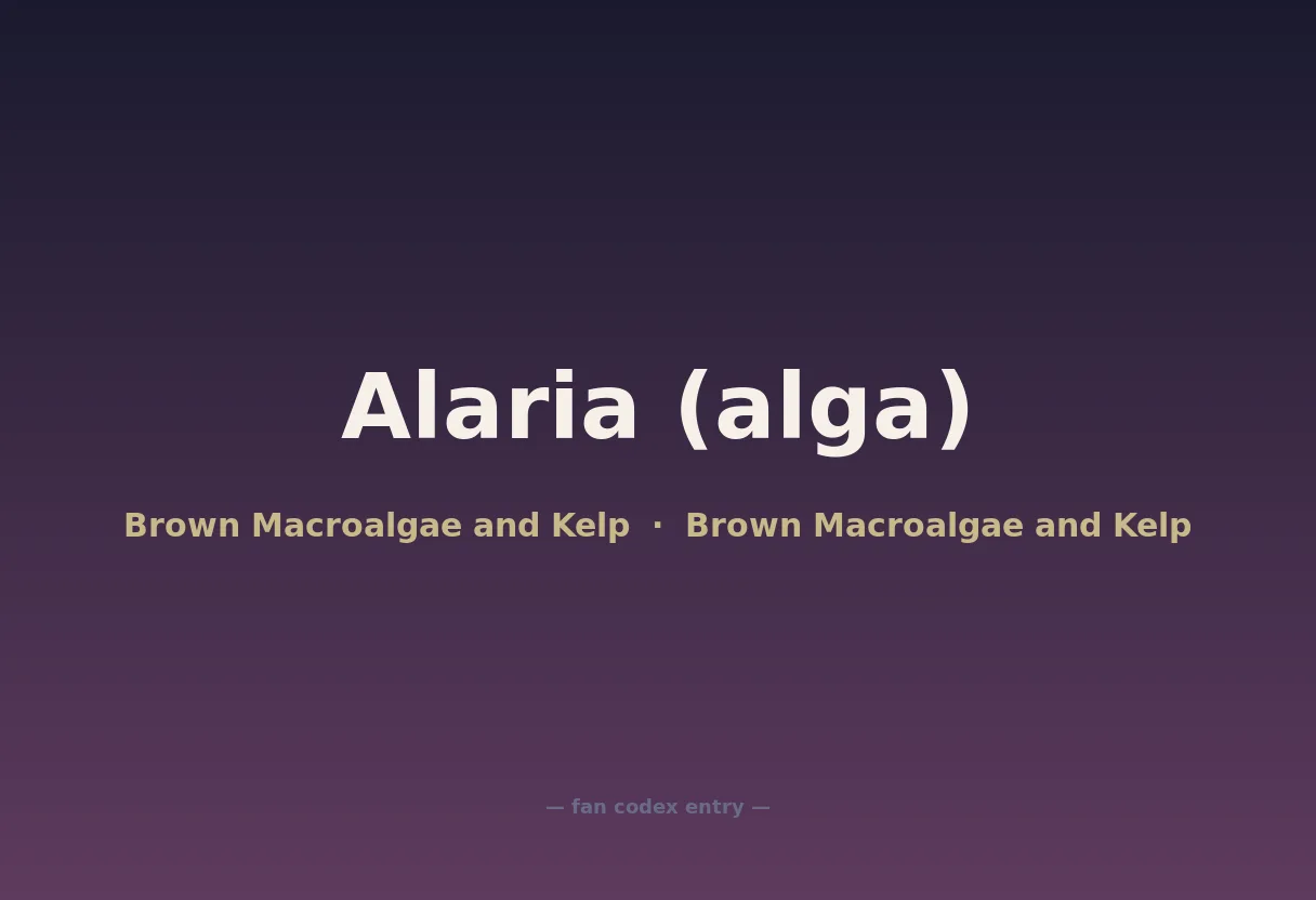 Alaria (alga)