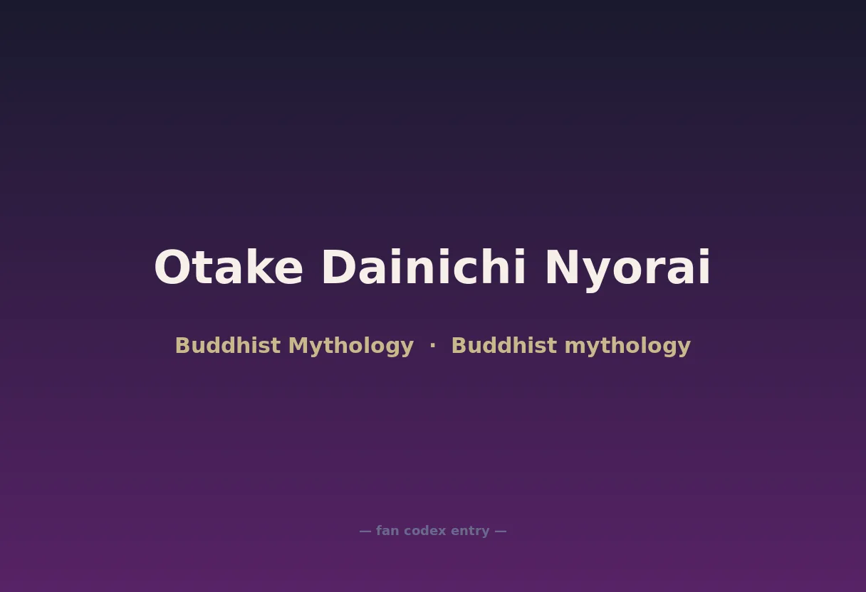 Otake Dainichi Nyorai