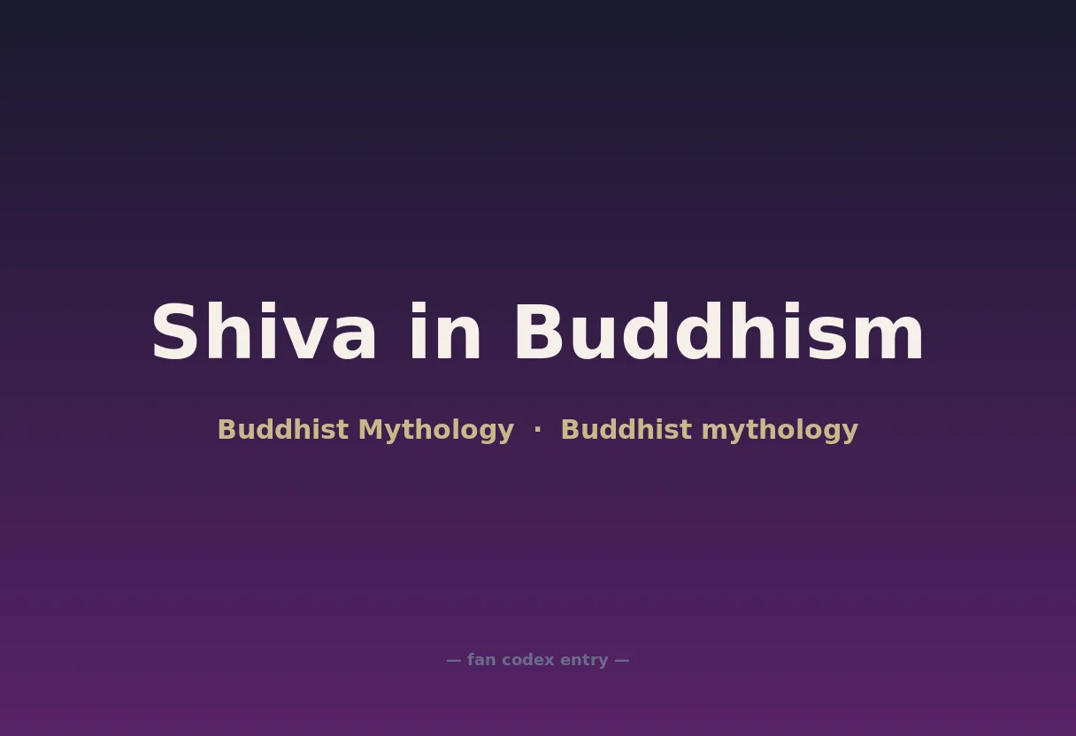 Shiva in Buddhism