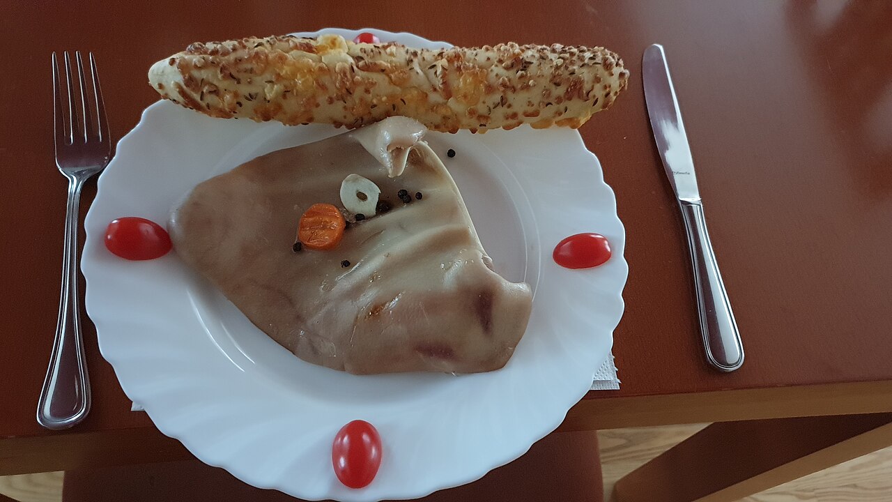 Pig's ear as food