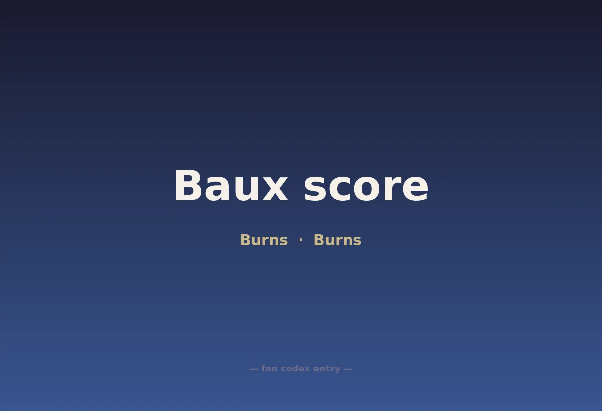 Baux score