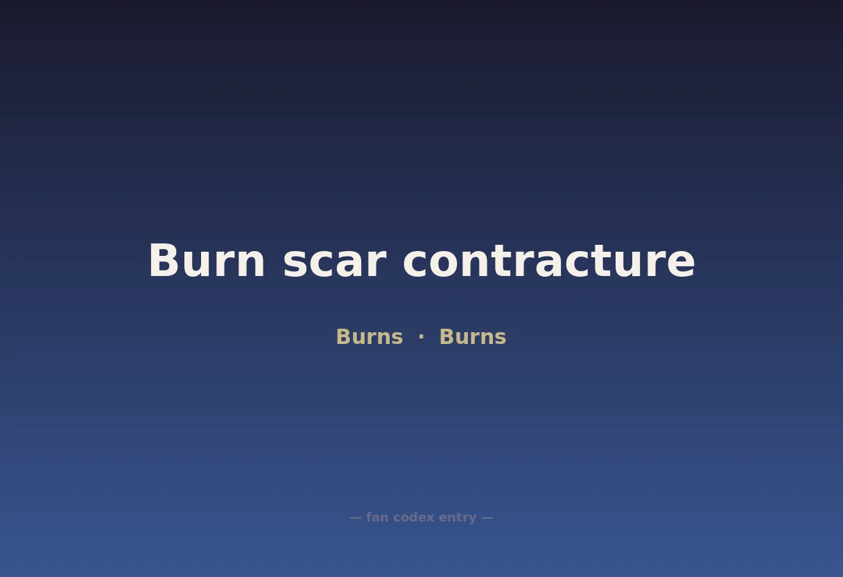 Burn scar contracture