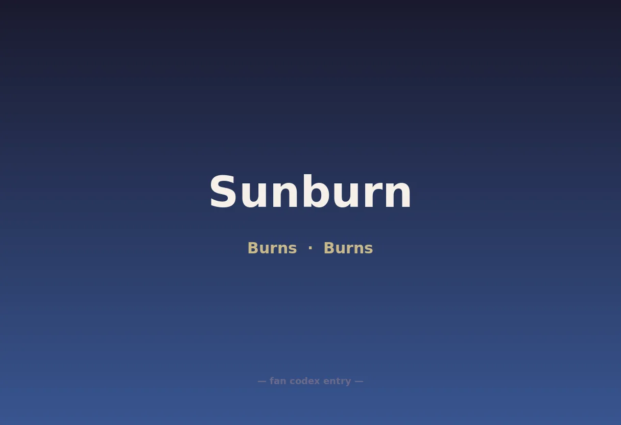 Sunburn
