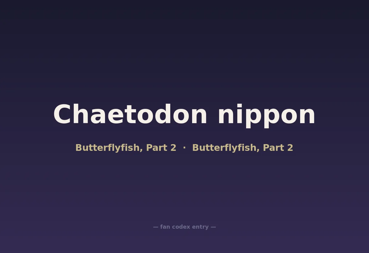 Chaetodon nippon