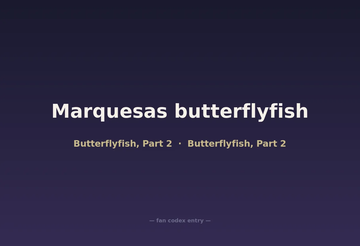 Marquesas butterflyfish