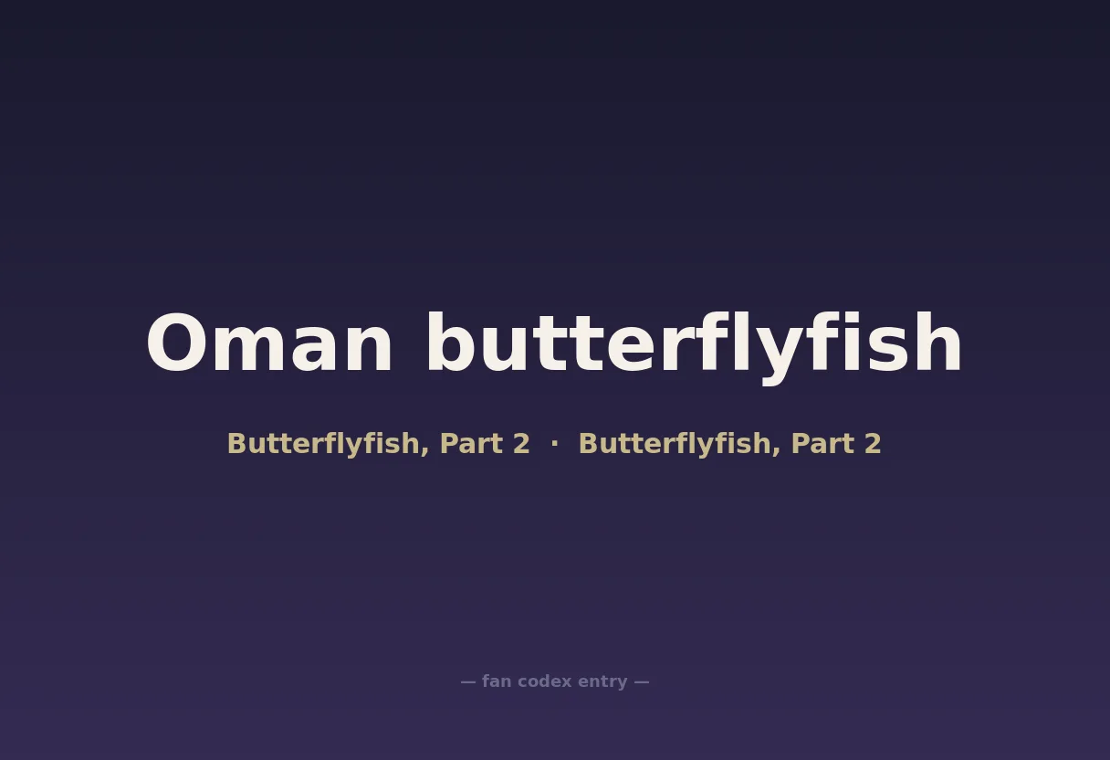 Oman butterflyfish