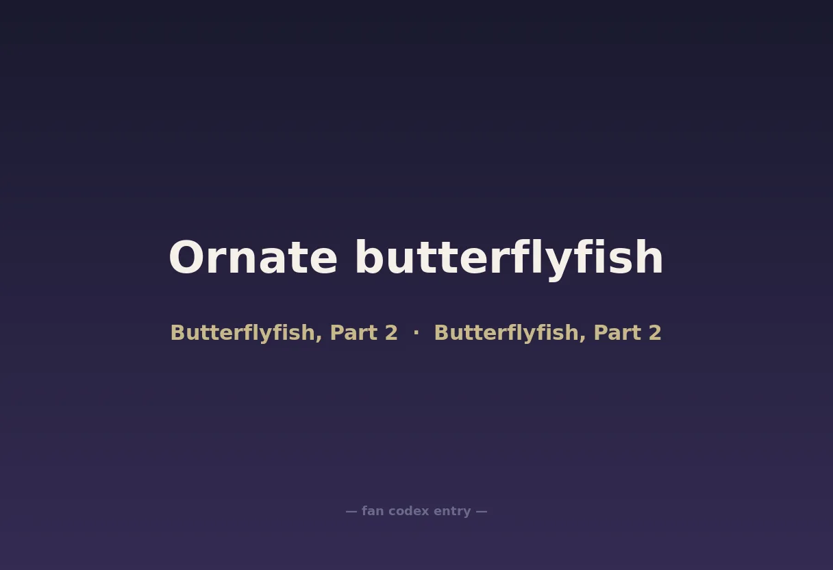 Ornate butterflyfish