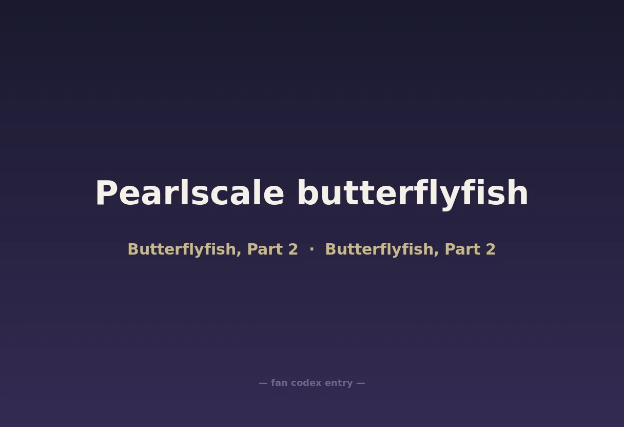 Pearlscale butterflyfish