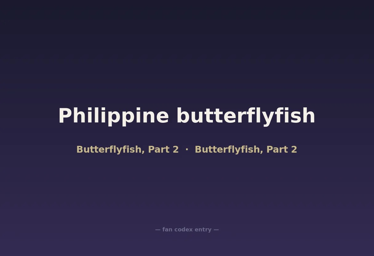 Philippine butterflyfish