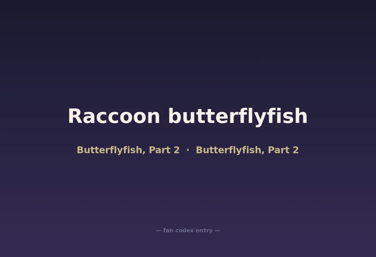 Raccoon butterflyfish
