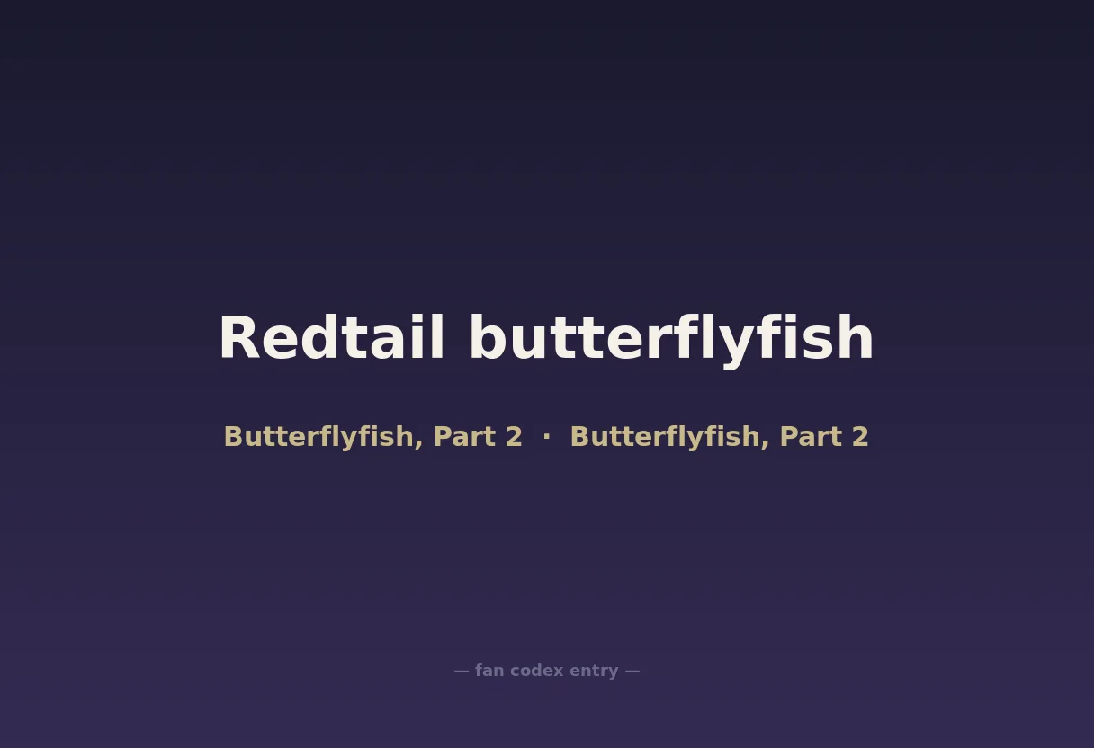 Redtail butterflyfish