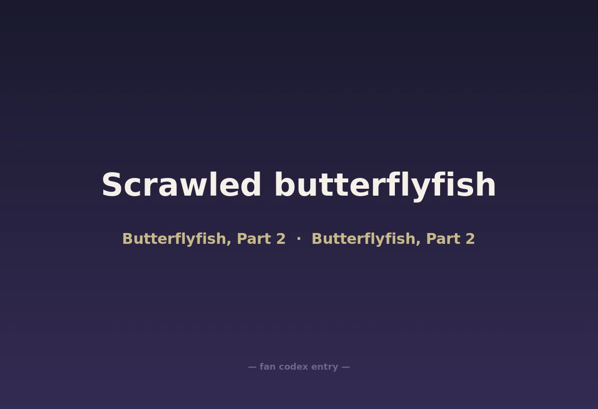 Scrawled butterflyfish