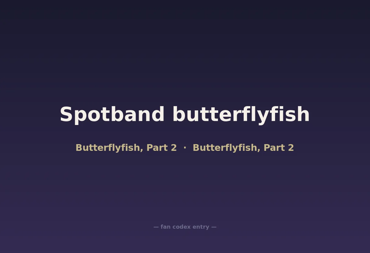 Spotband butterflyfish