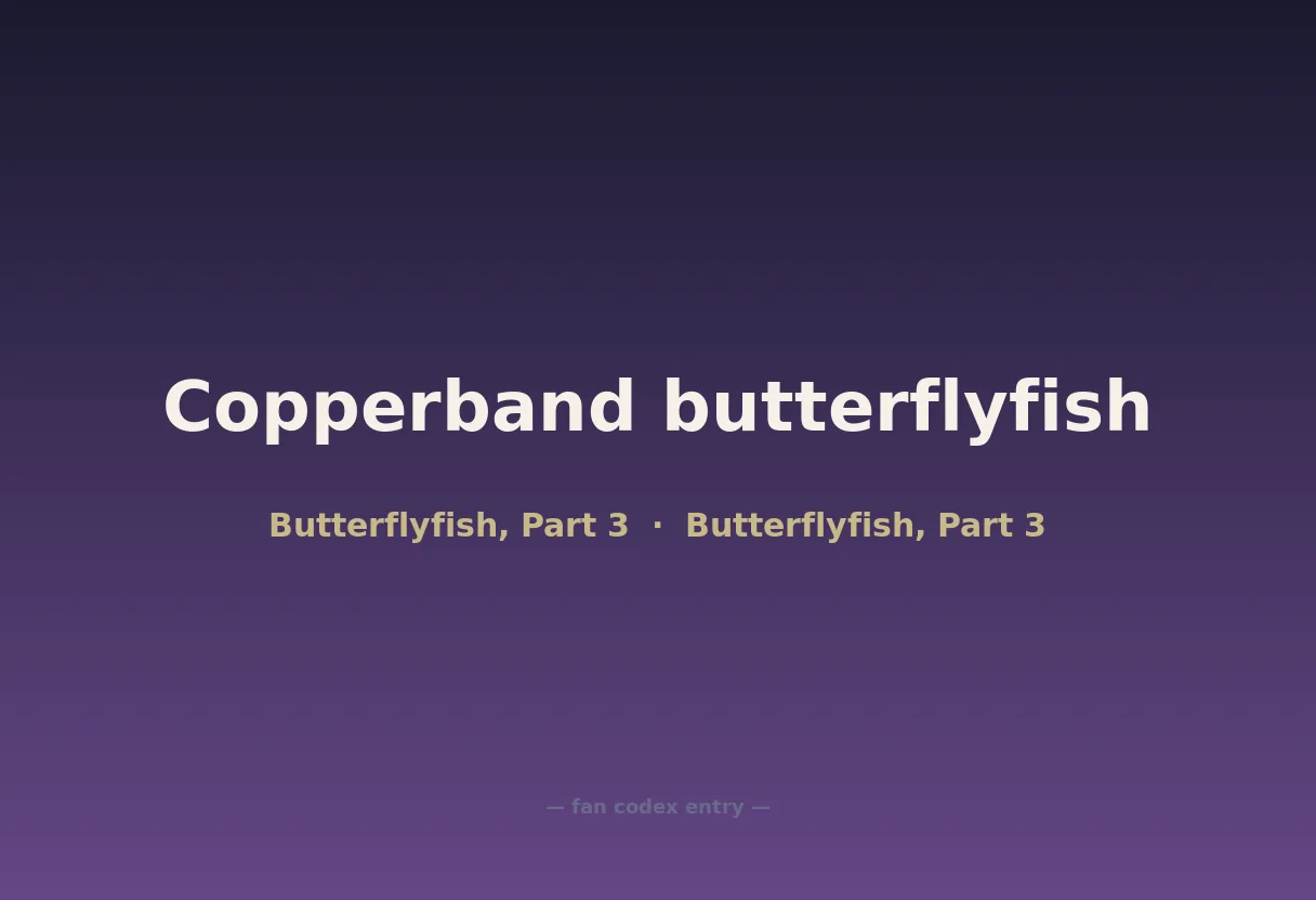 Copperband butterflyfish