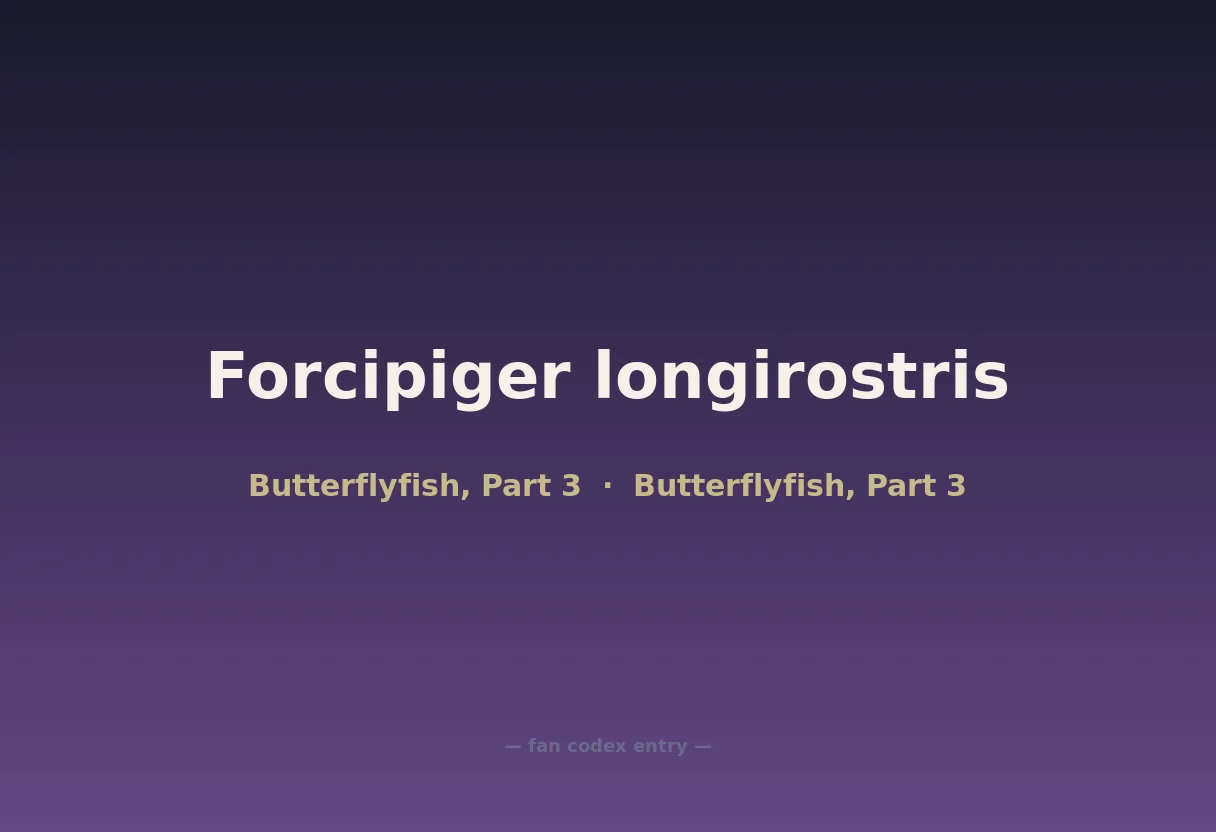 Forcipiger longirostris