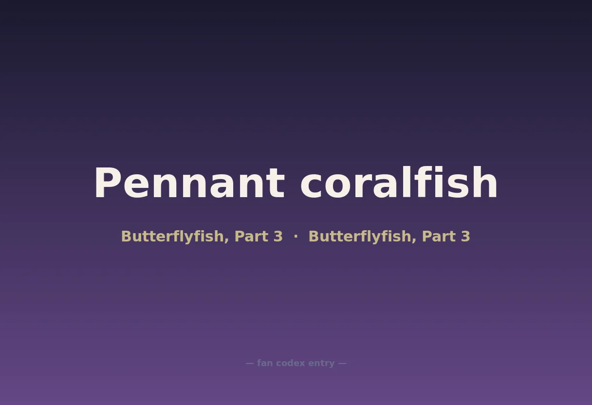 Pennant coralfish