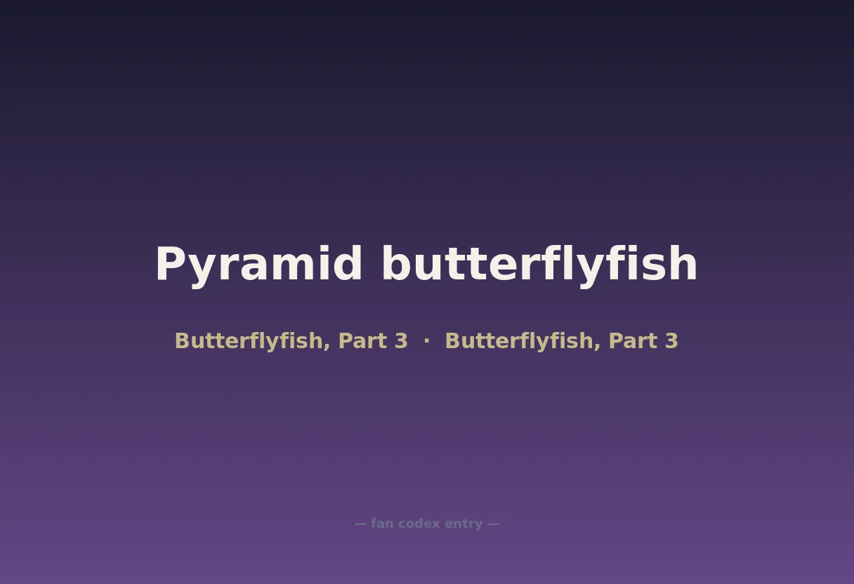 Pyramid butterflyfish