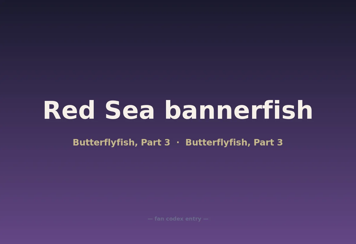Red Sea bannerfish