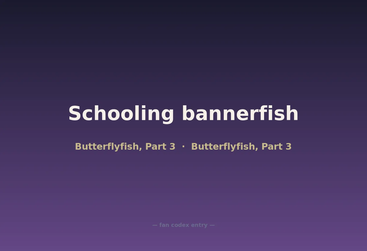 Schooling bannerfish