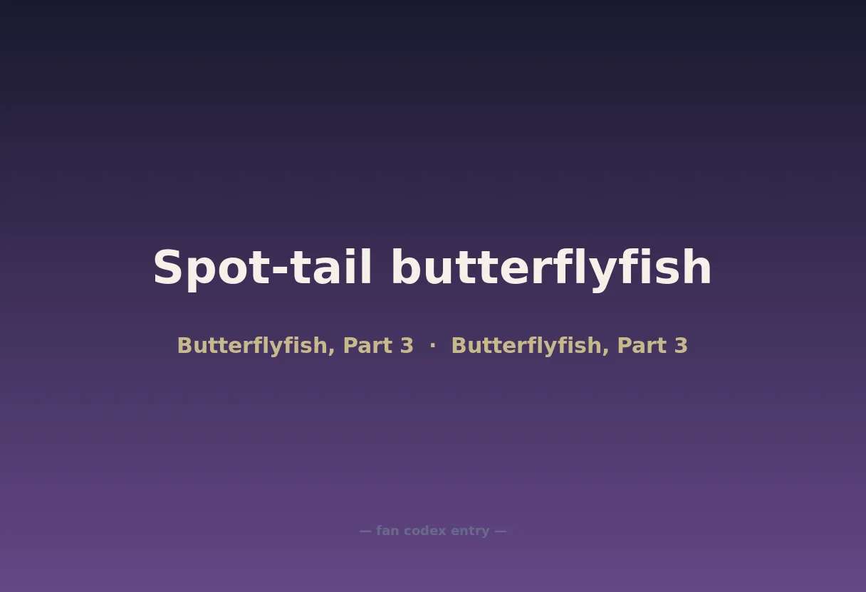 Spot-tail butterflyfish