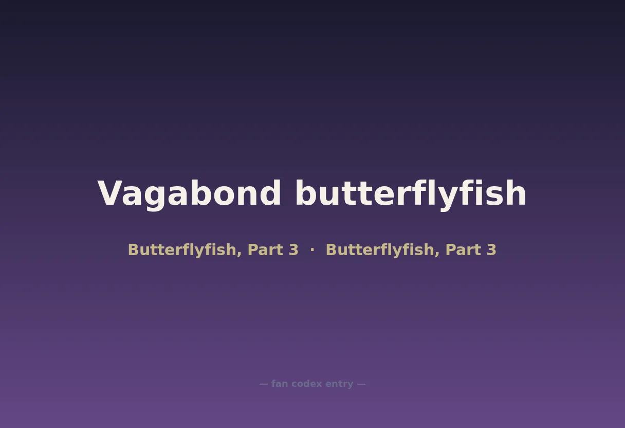 Vagabond butterflyfish