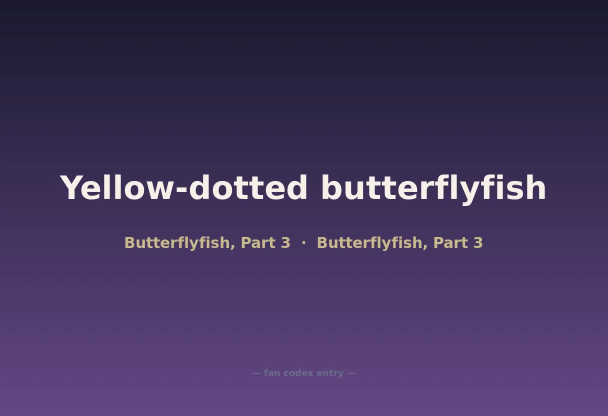 Yellow-dotted butterflyfish