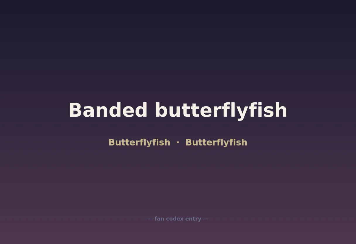 Banded butterflyfish