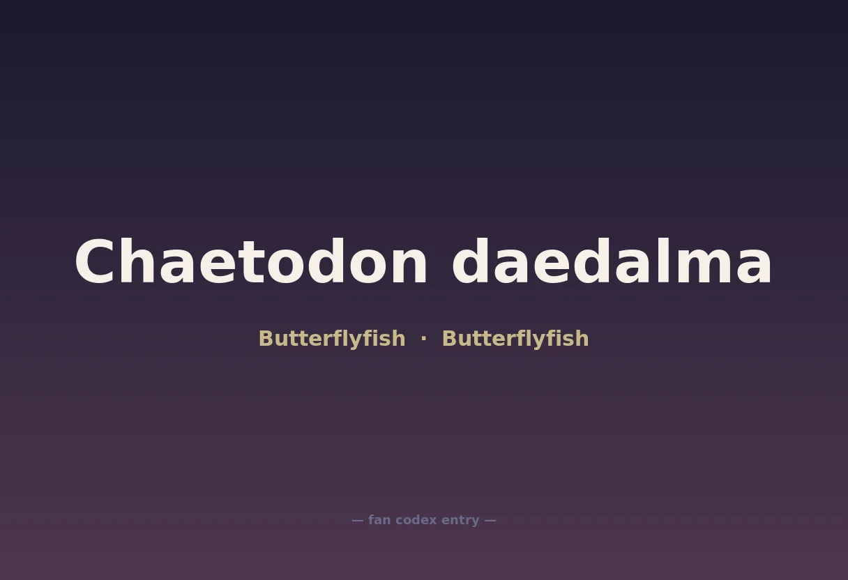 Chaetodon daedalma