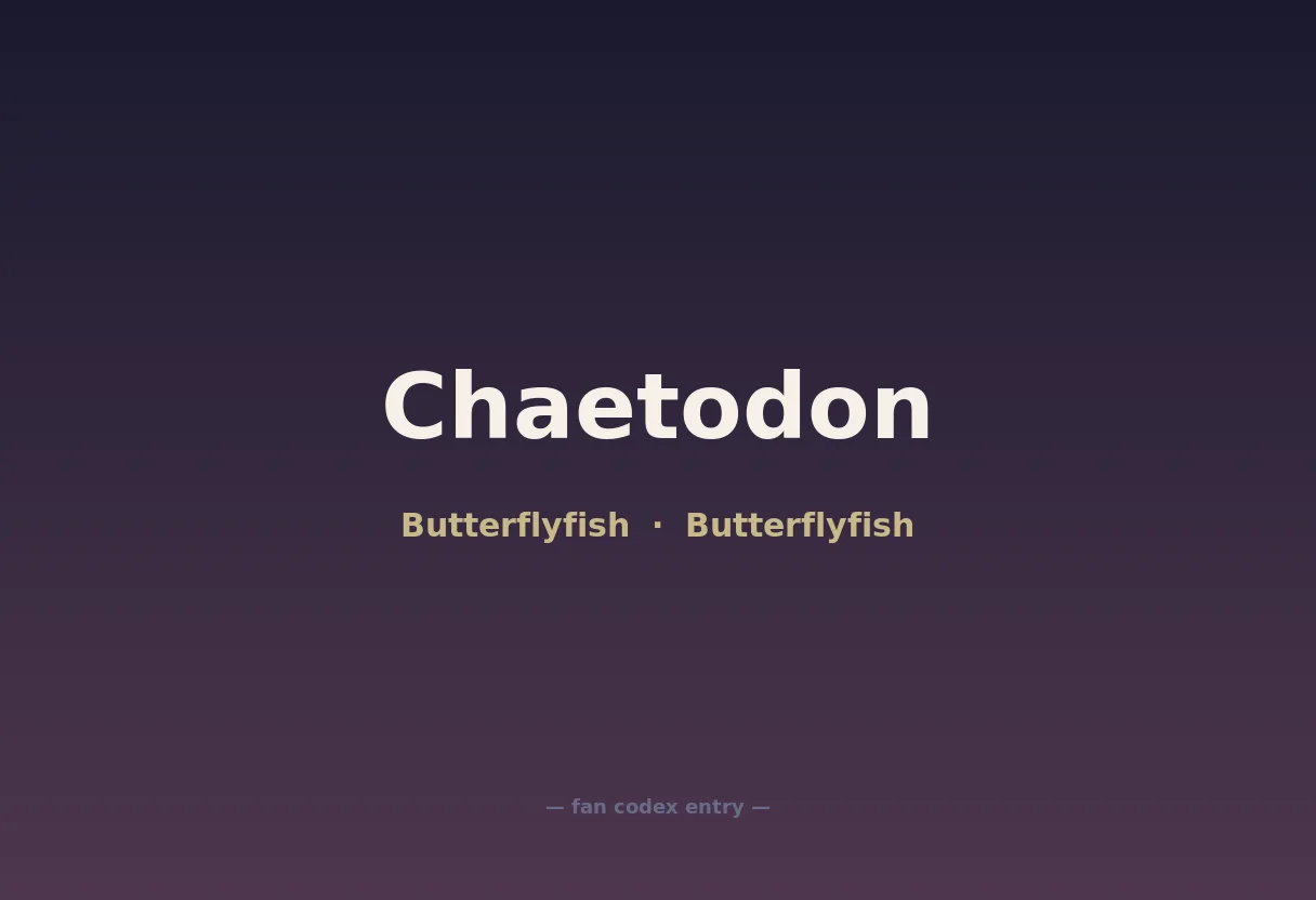 Chaetodon