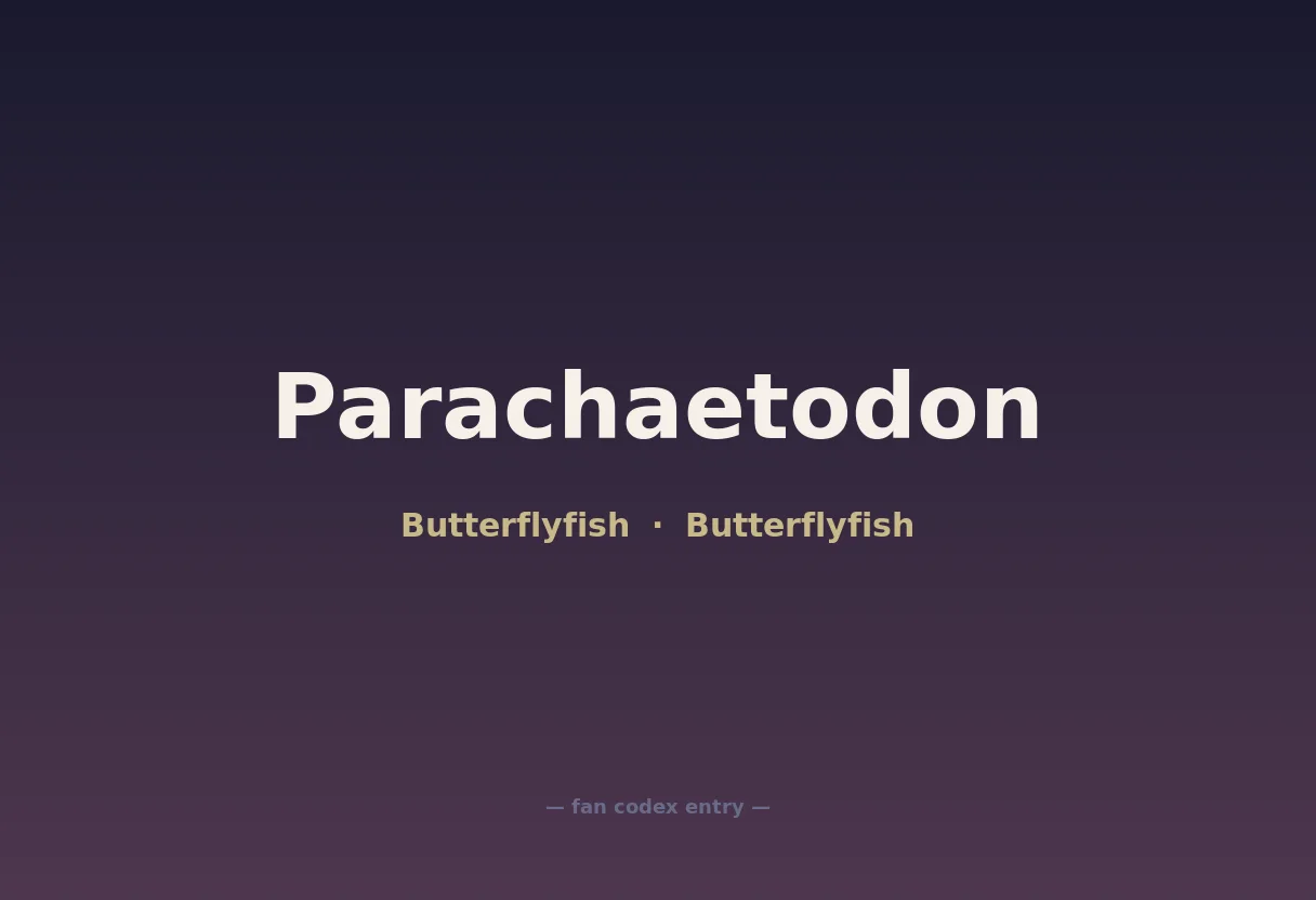 Parachaetodon