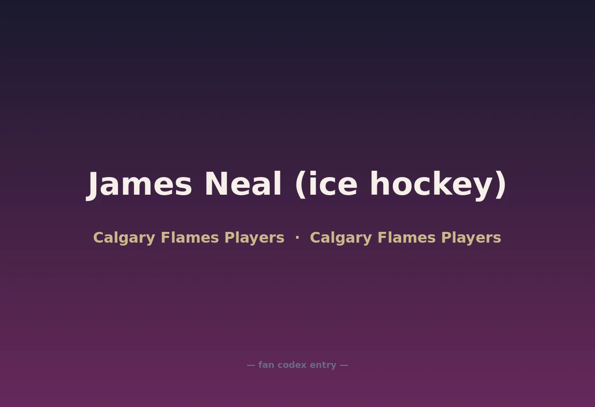 James Neal (ice hockey)