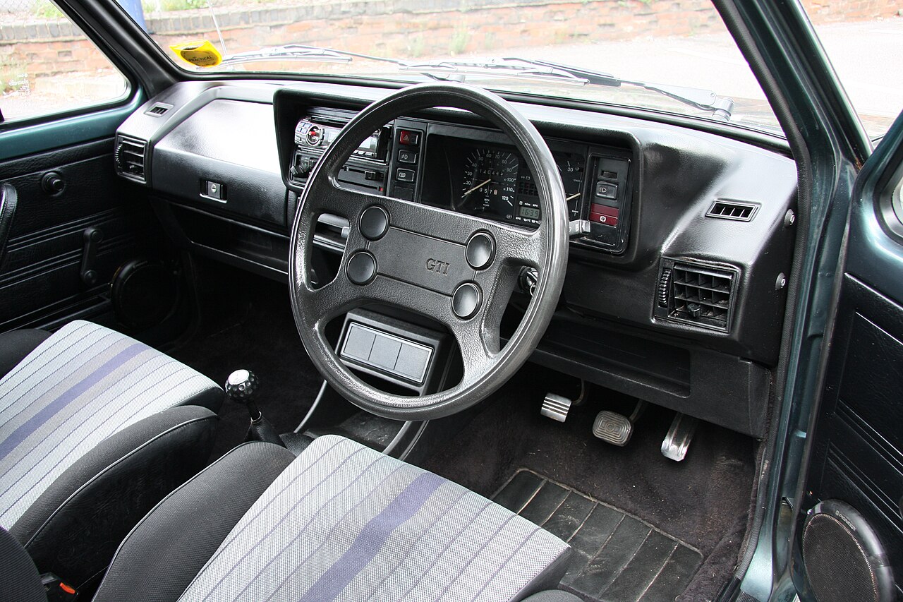 VW Mk1 Golf GTi interior