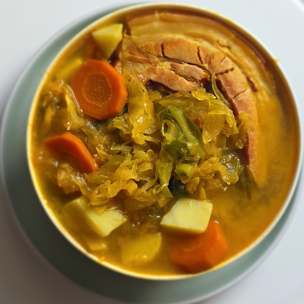 Bacon and cabbage
