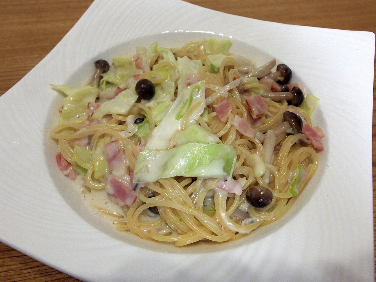 Bacon and cabbage