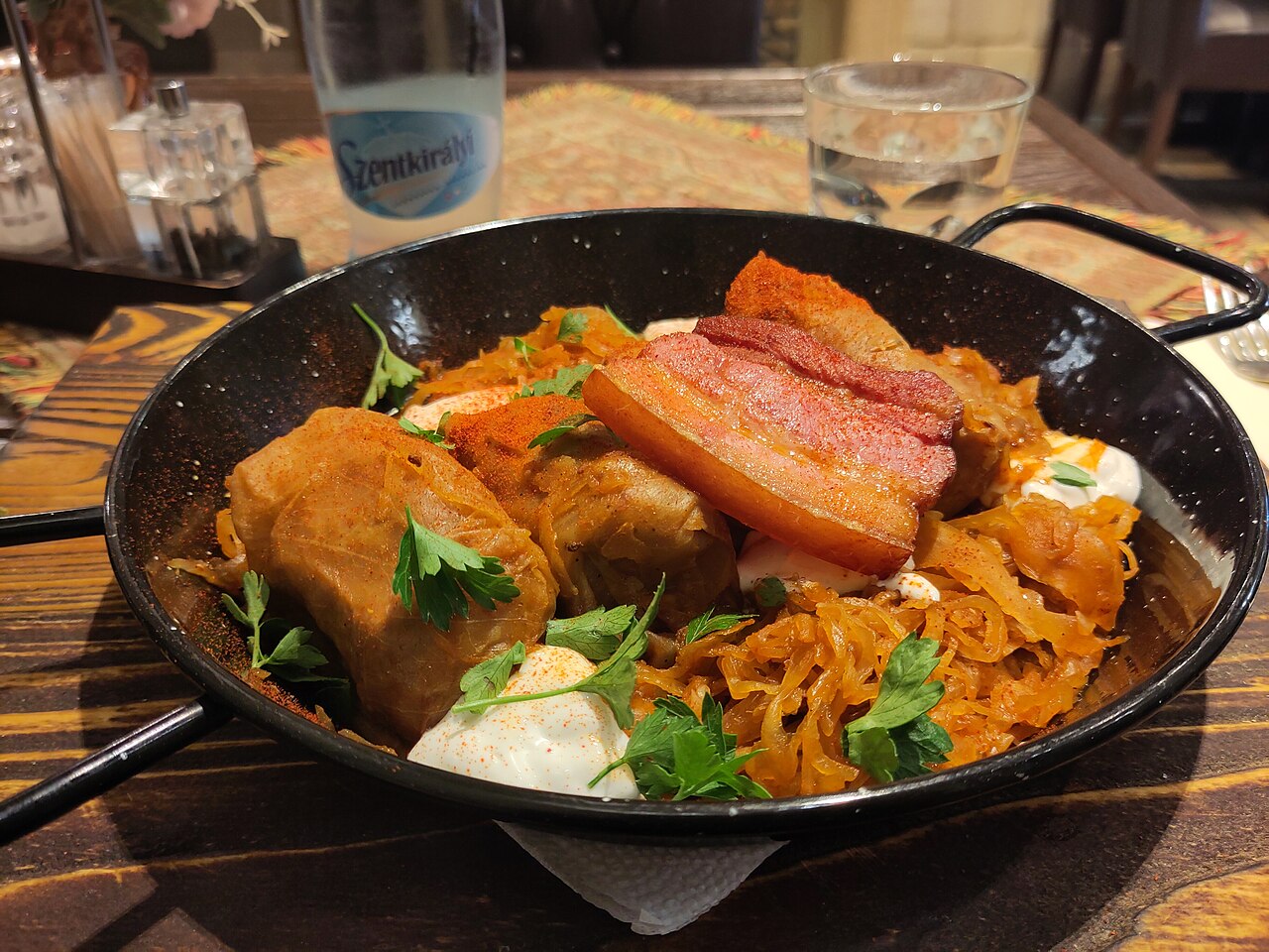Bacon and cabbage