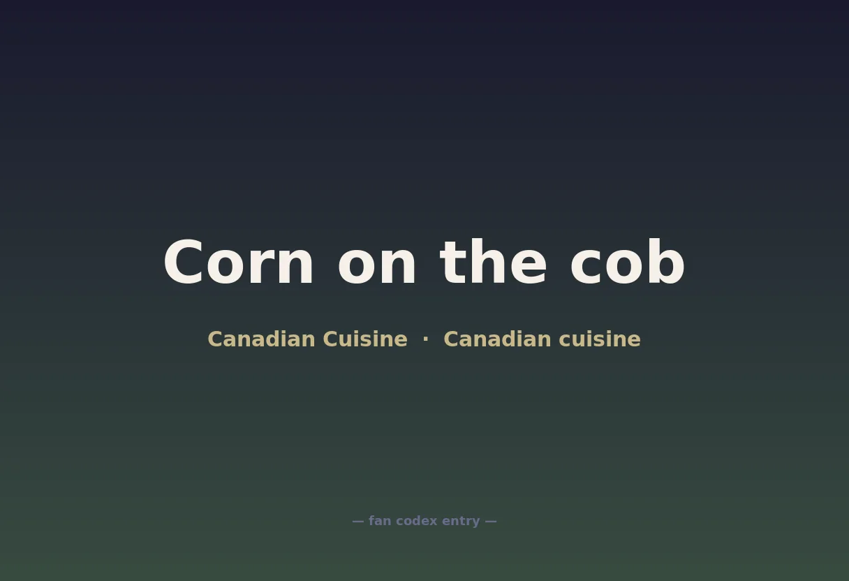 Corn on the cob