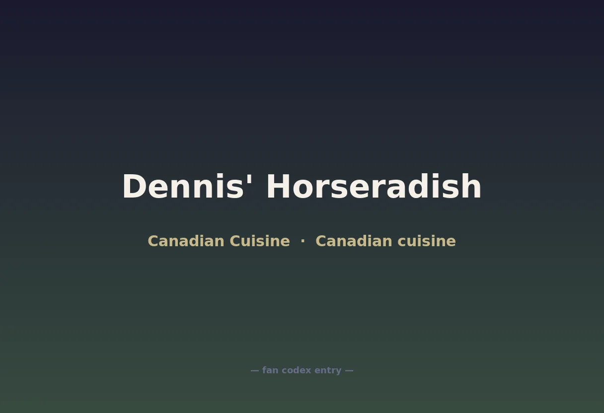 Dennis' Horseradish