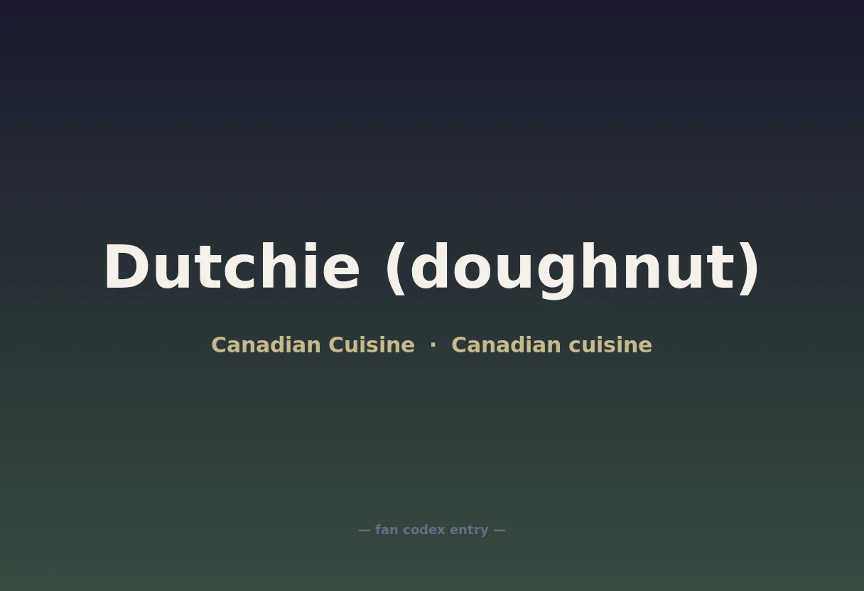 Dutchie (doughnut)